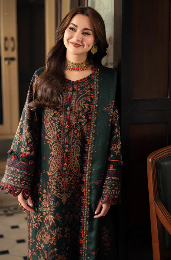 Asim Jofa - 3PC Lawn Embroidered Suit - FFU0354 - Farakh Fabrics