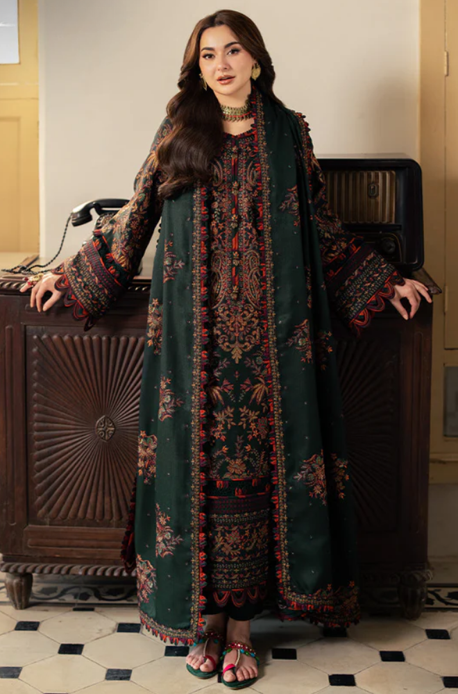 Asim Jofa - 3PC Lawn Embroidered Suit - FFU0354 - Farakh Fabrics
