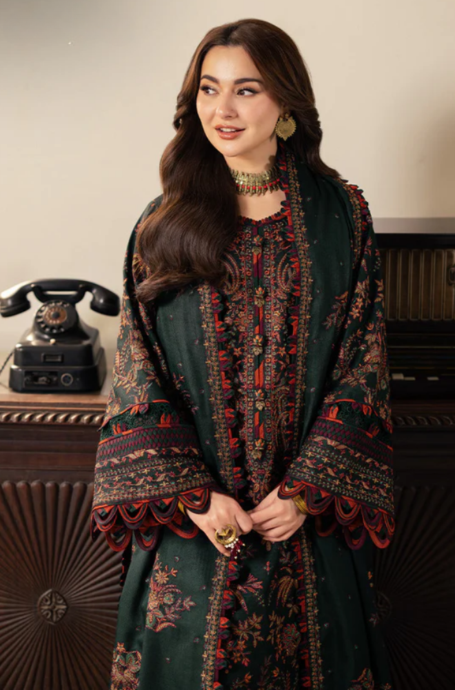 Asim Jofa - 3PC Lawn Embroidered Suit - FFU0354 - Farakh Fabrics