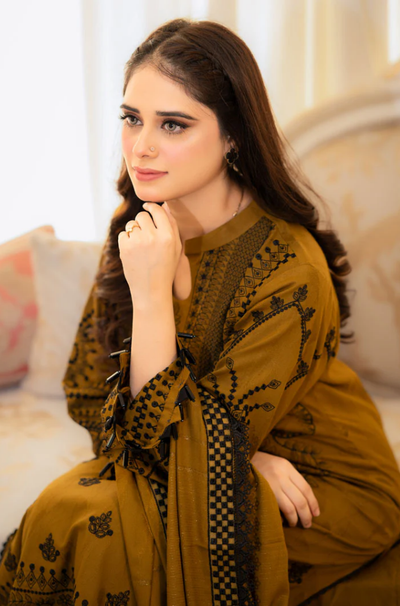 Urge - 3PC Lawn Embroidered Suit - FFU0333 - Farakh Fabrics
