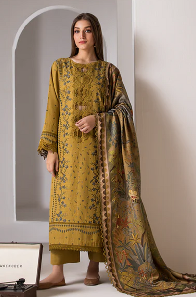 Jazmin - 3PC Lawn Embroidered Suit - FFU0172 - Farakh Fabrics