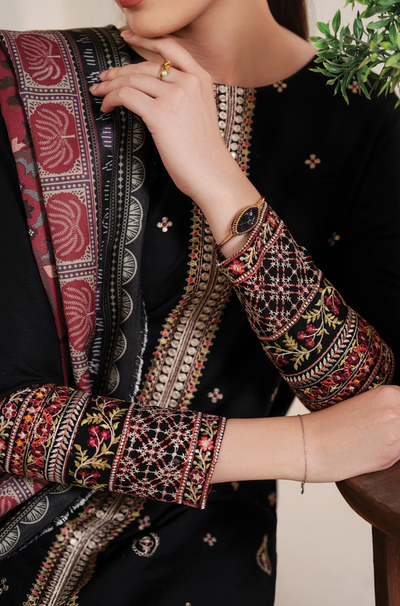 Garnet - 3PC Lawn Embroidered Suit - FFU0214 - Farakh Fabrics