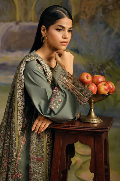 Sapphire - 3PC Lawn Embroidered Suit - FFU0198 - Farakh Fabrics
