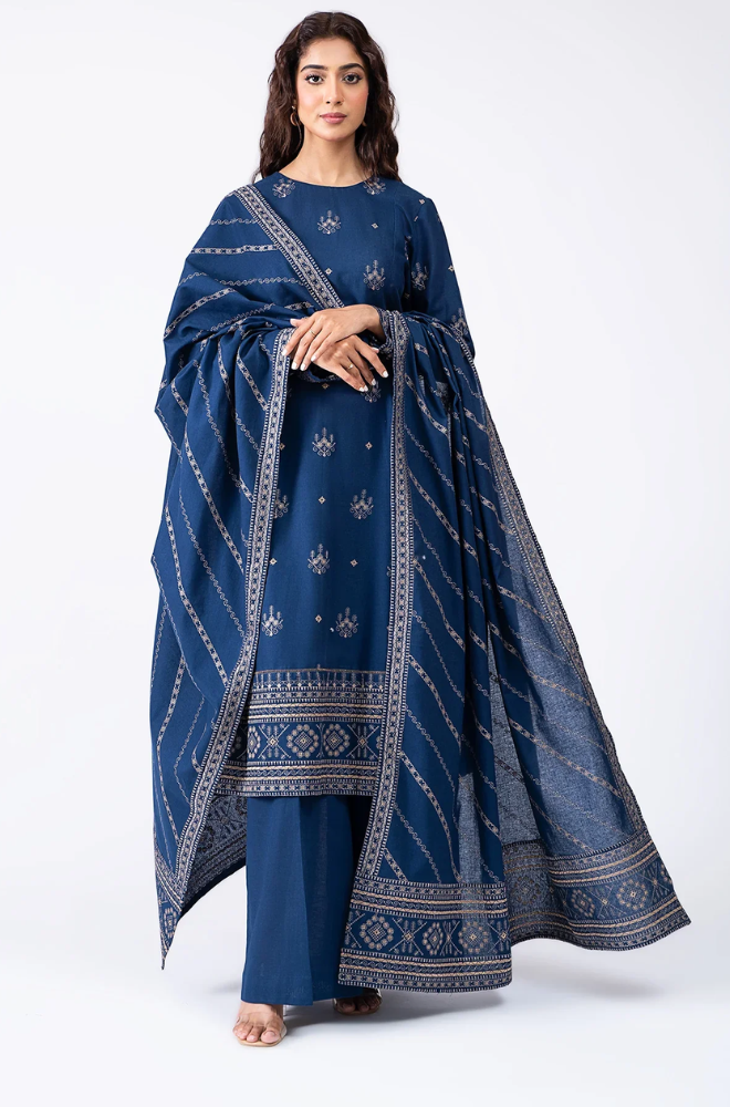 Bareeze - 3PC Lawn Embroidered Suit - FFU0219 - Farakh Fabrics