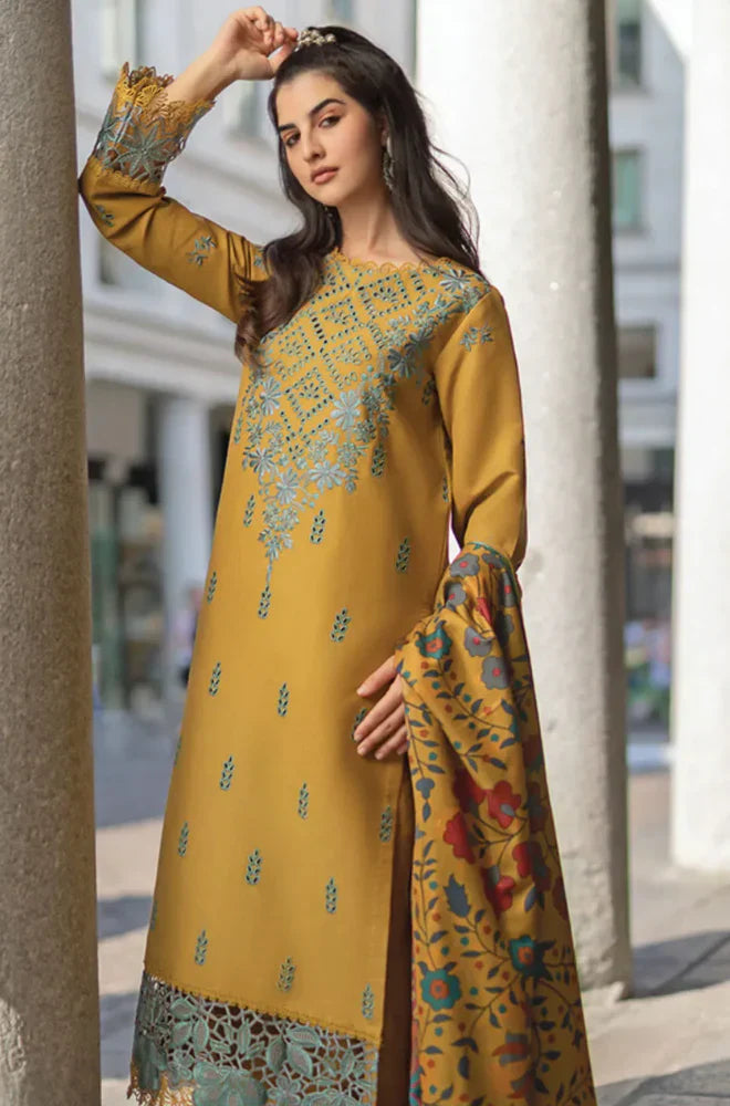 Rang Rasiya - 3PC Lawn Embroidered Suit - FFS0295 - Farakh Fabrics