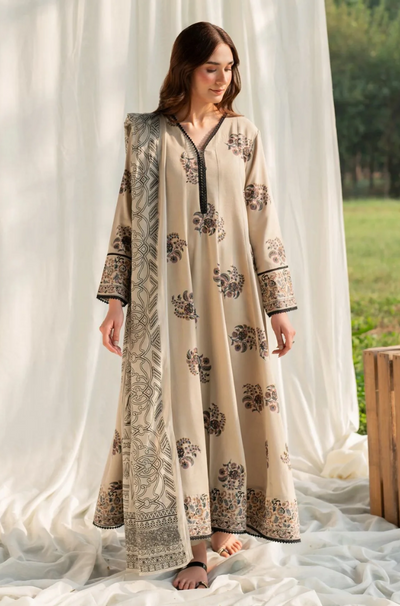 Garnet - 3PC Lawn Digital Printed Suit- BFB0268 - Farakh Fabrics