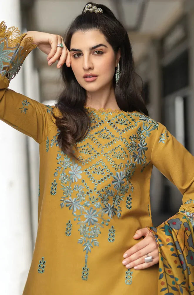 Rang Rasiya - 3PC Lawn Embroidered Suit - FFS0295 - Farakh Fabrics