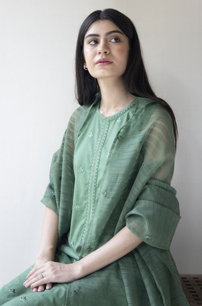Dyot - 3PC Lawn Heavy Embroidered Shirt - FFU0356 - Farakh Fabrics
