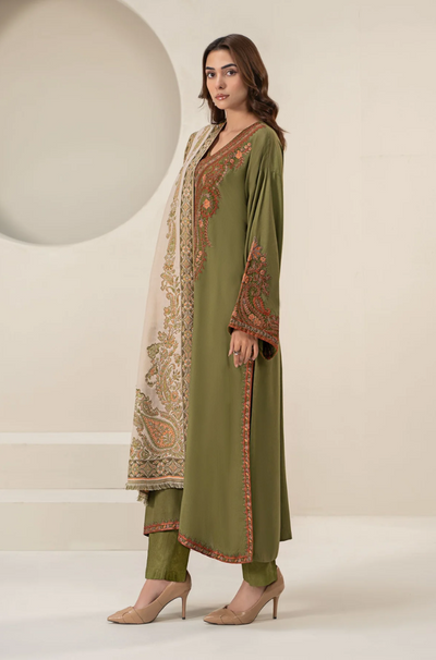 Maria B - 3PC Lawn Embroidered Suit- FFU0148 - Farakh Fabrics