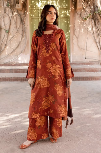 Sapphire - 3PC Lawn Digital Print Dress - FFU0134 - Farakh Fabrics