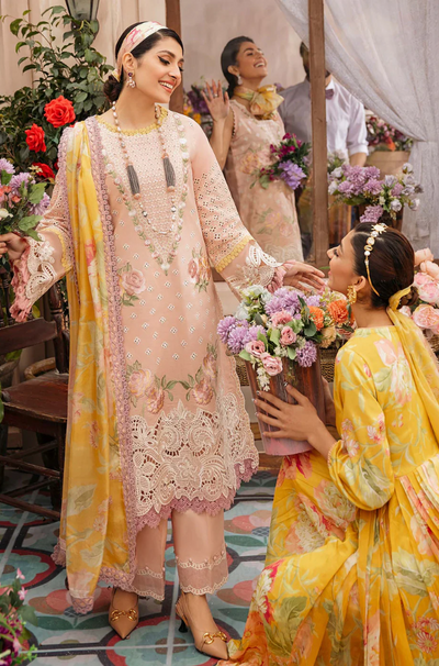 MUSHQ - 3PC Lawn Embroidered Suit- FFU0147 - Farakh Fabrics
