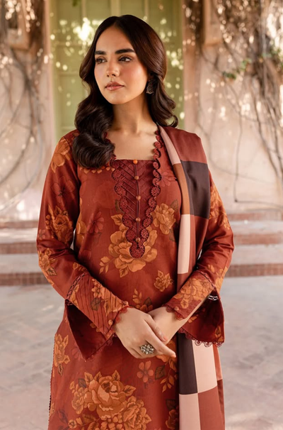 Sapphire - 3PC Lawn Digital Print Dress - FFU0134 - Farakh Fabrics