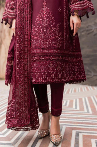 Farasha - 3PC Lawn Embroidered Suit - FFU0129 - Farakh Fabrics