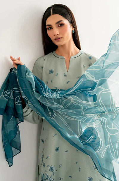 Jazmin - 3PC Lawn Embroidered Dress - FFU0144 - Farakh Fabrics