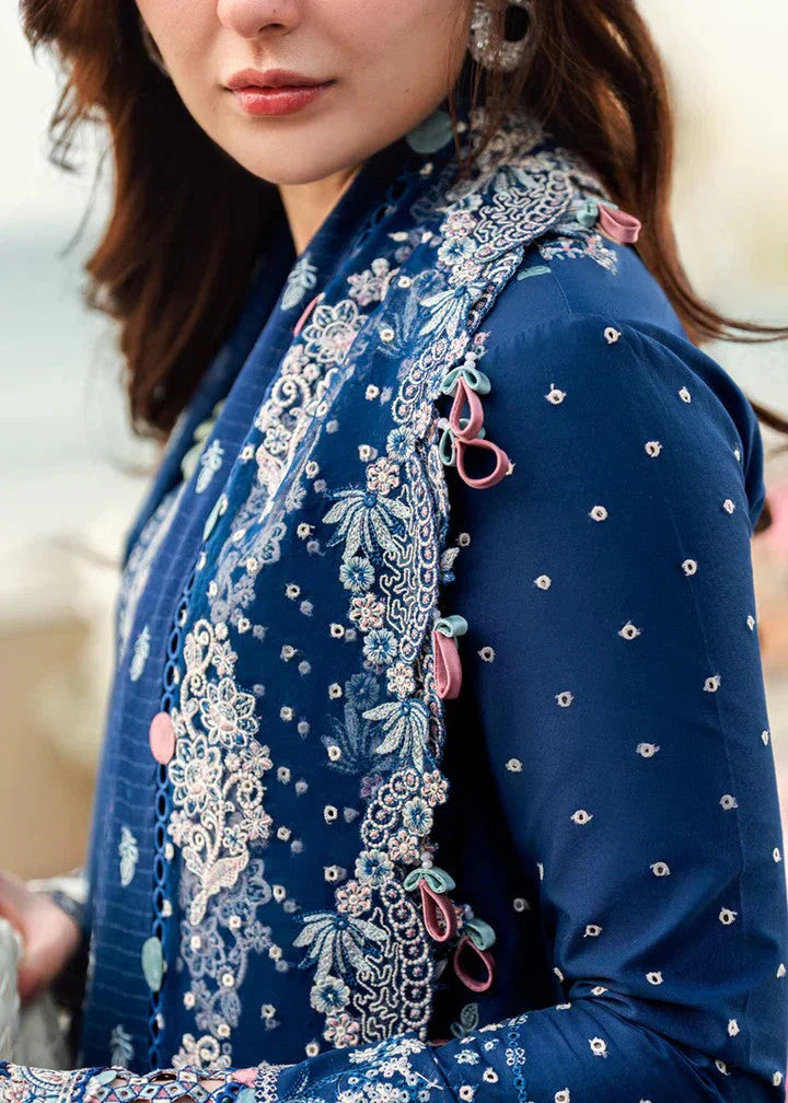 Qalamkar - 3PC Lawn ChickenKari Embroidered Suit - FFU0370 - Farakh Fabrics